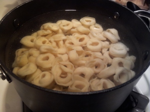 cooking the tortellini